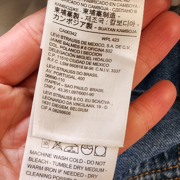 Levi's sz. 31 wedgie jeans distressed busted knee free people 22861-0059 FP - Picture 14 of 17